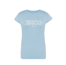 Charger l'image dans la galerie, KH.CO Néon - T-Shirt Femme Bleu Ciel