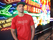 Charger l'image dans la galerie, KH.CO Néon - T-Shirt Homme Rouge Mannequin