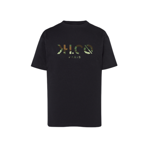 KH.CO Vert Camouflage - T-Shirt Enfant Noir