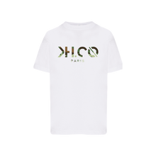 Charger l&#39;image dans la galerie, KH.CO Vert Camouflage - T-Shirt Enfant Blanc
