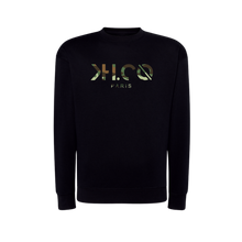 Charger l&#39;image dans la galerie, KH.CO Green Camouflage - Sweat Homme Noir
