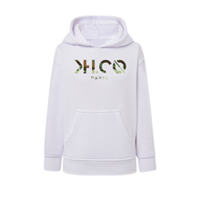 Charger l&#39;image dans la galerie, KH.CO Green Camouflage - Hoodies Enfant Blanc
