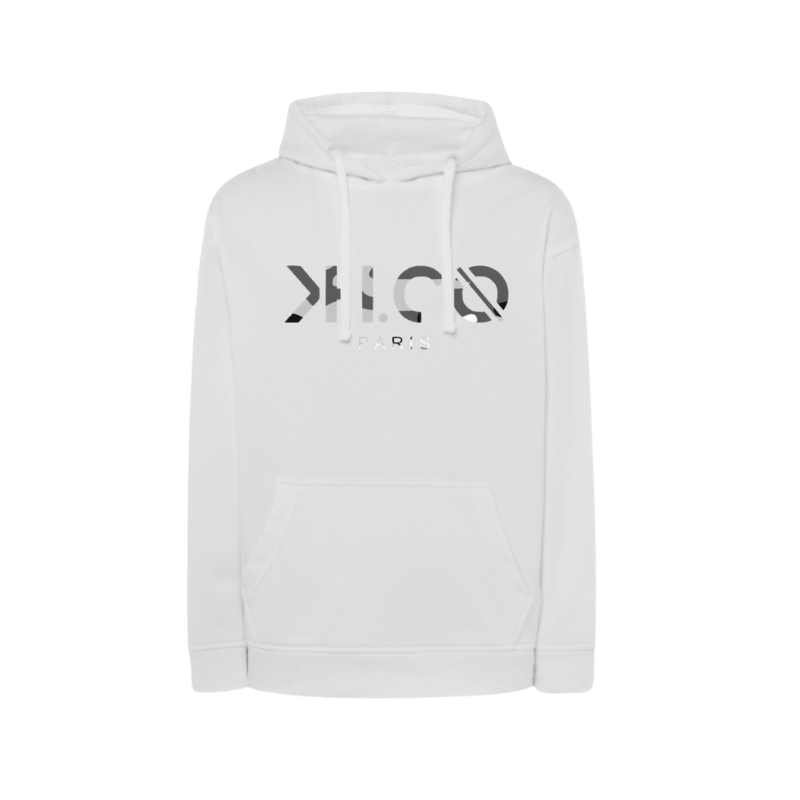 KH.CO Gris Camouflage - Hoodies Femme Blanc
