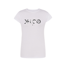 Charger l&#39;image dans la galerie, KH.CO Grey Camouflage - T-Shirt Femme Blanc
