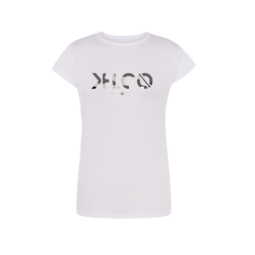 KH.CO Grey Camouflage - T-Shirt Femme Blanc