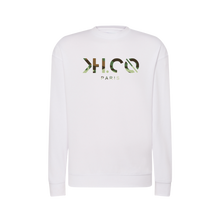 Charger l&#39;image dans la galerie, KH.CO Green Camouflage - Sweat Homme Blanc
