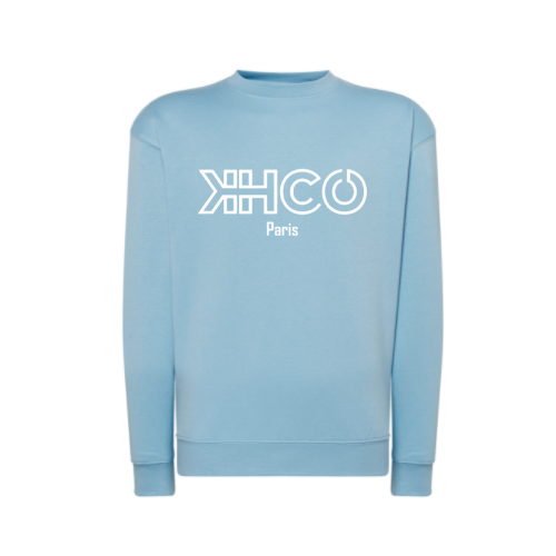 KH.CO Néon - Sweat Homme Bleu Ciel 